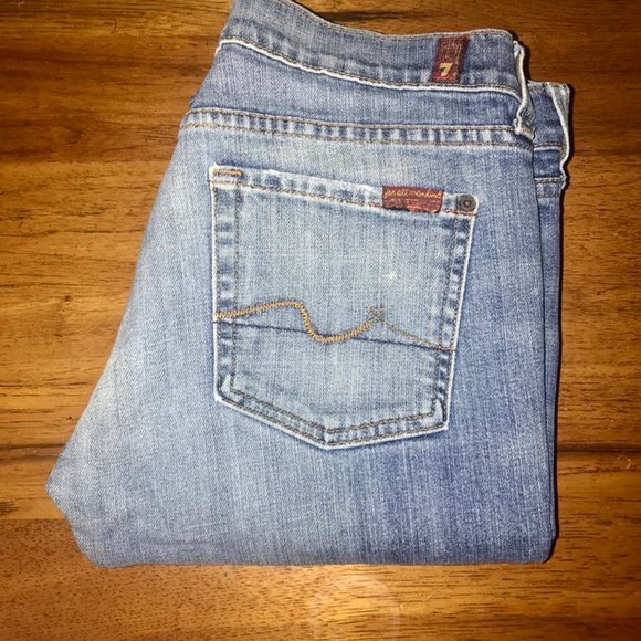 7 For All Mankind Jeans Bootcut Stretch (size 30) - Picture 1 of 4